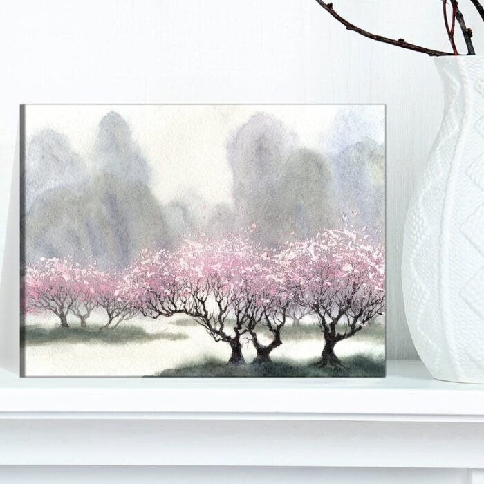 ” Flowering Trees At Spring “ - Chic Decora