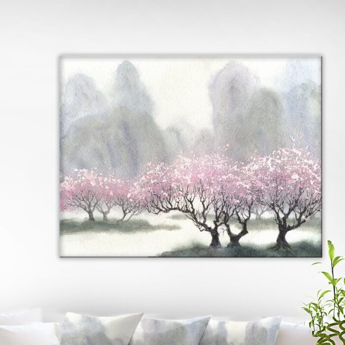 ” Flowering Trees At Spring “ - Chic Decora