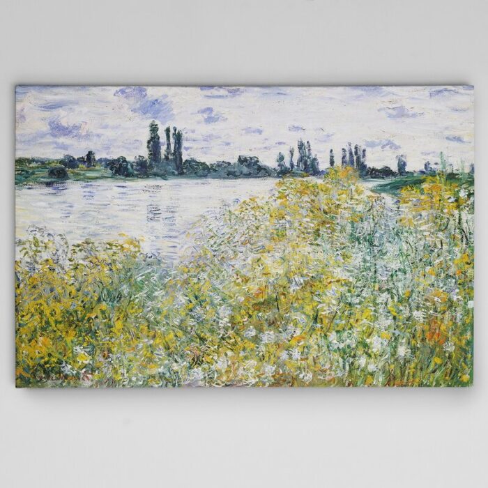 ” Flowers On The Banks ” by Claude Monet - Chic Decora