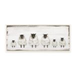 ” Fluffy Farm Sheep Herd Rustic Country Animals ” by Daphne Polselli - Chic Decora