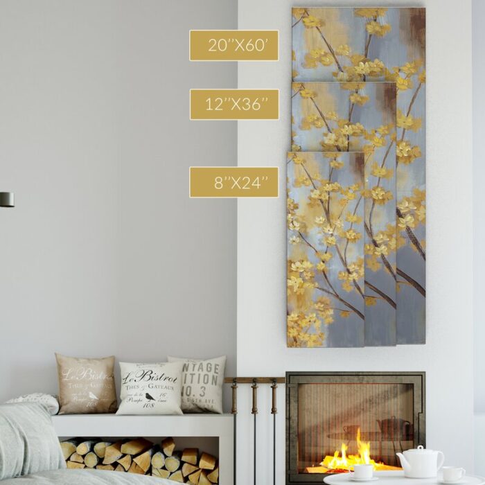 ” Forsythia Garden II ” Painting Print - Chic Decora