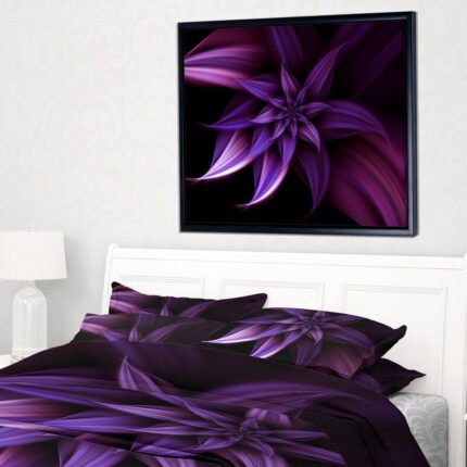 ” Fractal Flower Purple “ - Chic Decora