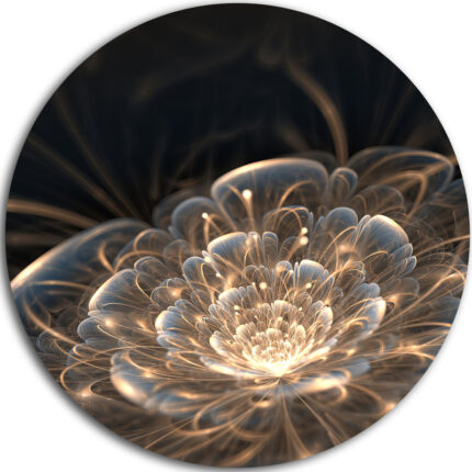 ” Fractal Flower With Golden Rays “ - Chic Decora