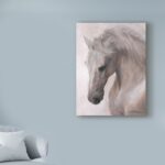 ” Free Spirit White Horse ” by Lee Mitchelson - Chic Decora