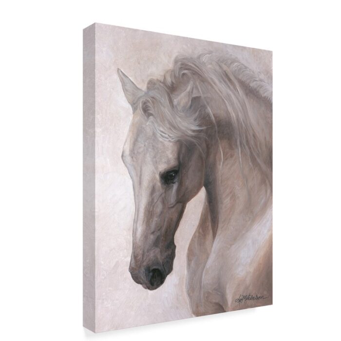 ” Free Spirit White Horse ” by Lee Mitchelson - Chic Decora