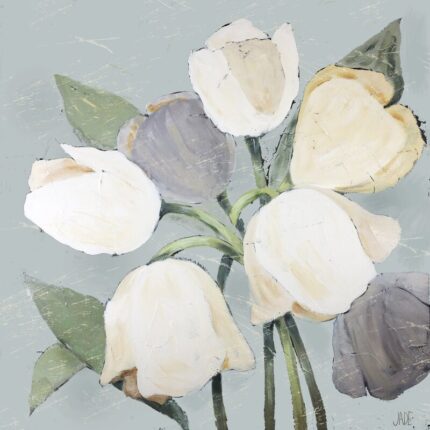 ” French Tulips I ” by Jade Reynolds Painting Print - Chic Decora