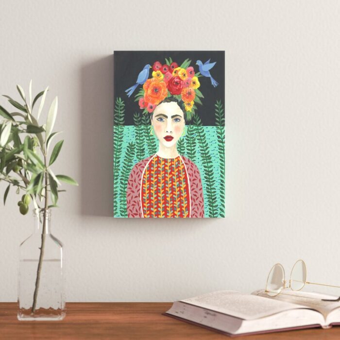 ” Frida Headdress II ” Painting Print - Chic Decora