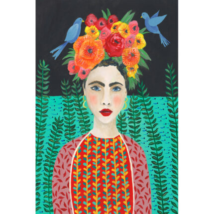 ” Frida Headdress II ” Painting Print - Chic Decora