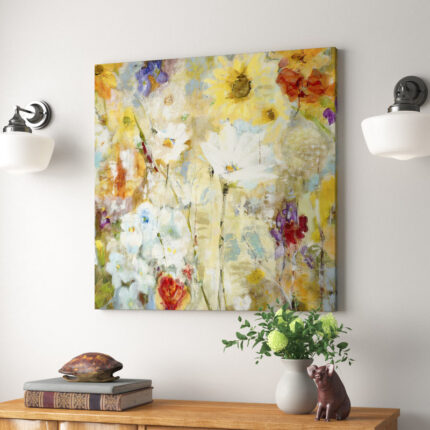 ” Colorful Cow ” Painting Print - Chic Decora