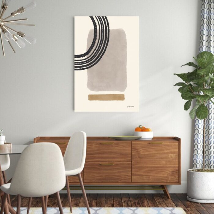 ” Geo Abstract III Neutral Pink ” by Becky Thorns - Chic Decora