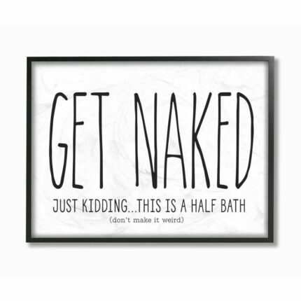 ” Get Naked ” by Lettered And Lined - Chic Decora