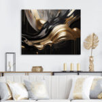 ” Gold And Black Captivating Marble II “ - Chic Decora