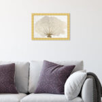 ” Gold Coral Fan “ - Chic Decora