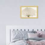 ” Gold Coral Fan “ - Chic Decora