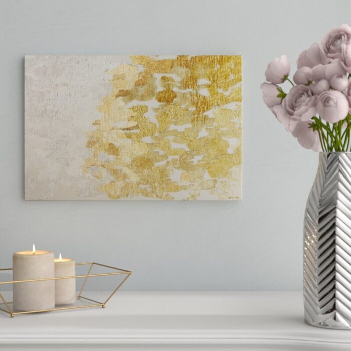 ” Gold Vs Platinum Abstract Art “ - Chic Decora