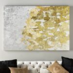 ” Gold Vs Platinum Abstract Art “ - Chic Decora