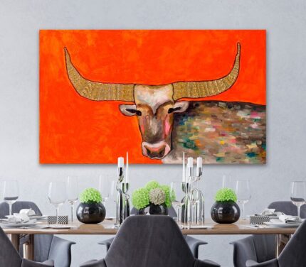 ” Golden Bull ” by Eli Halpin - Chic Decora