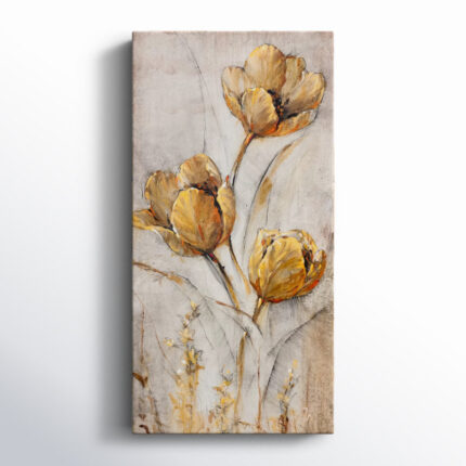 ” Golden Poppies On Taupe I ” by Timothy O’ Toole - Chic Decora