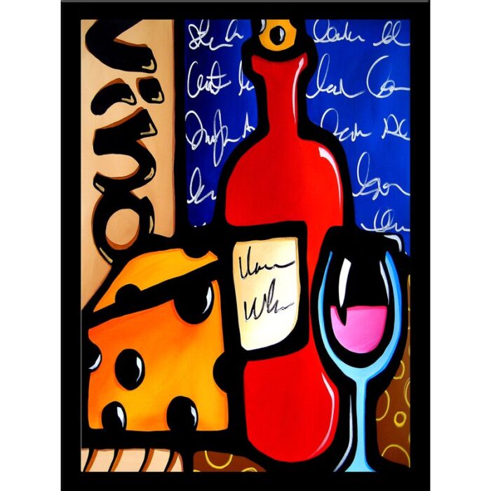 ” Good To Me – Wine And Cheese ” by Tom Fedro - Chic Decora