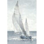 ” Gray Seas I ” by Ethan Harper Painting Print - Chic Decora