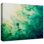 ” Green Watery Abstract ” by Sheila Gosselin - Chic Decora