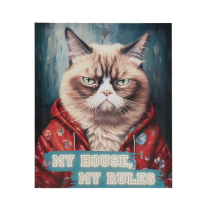 ” Grumpy Cats My House, My Rules ” by Tessa Kane - Chic Decora