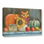 ” Harvest Bench ” by Beth Grove Painting Print - Chic Decora