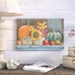 ” Harvest Bench ” by Beth Grove Painting Print - Chic Decora