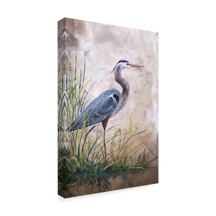 ” Heron In The Reeds ” by Jean Plout - Chic Decora