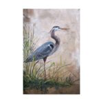 ” Heron In The Reeds ” by Jean Plout - Chic Decora