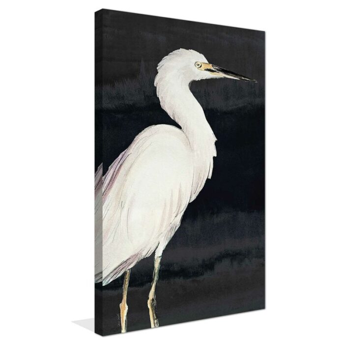 ” Heron On Black II ” by Lanie Loreth - Chic Decora