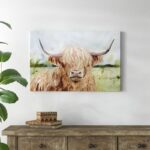 ” Highland Grazer II ” by Victoria Borges Painting Print - Chic Decora