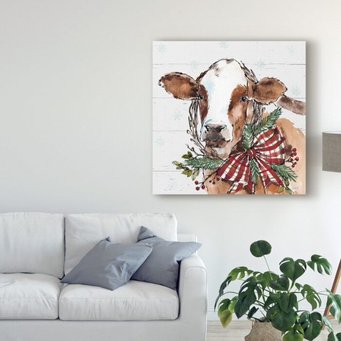 ” Holiday On The Farm VIII On Gray ” by Anne Tavoletti - Chic Decora