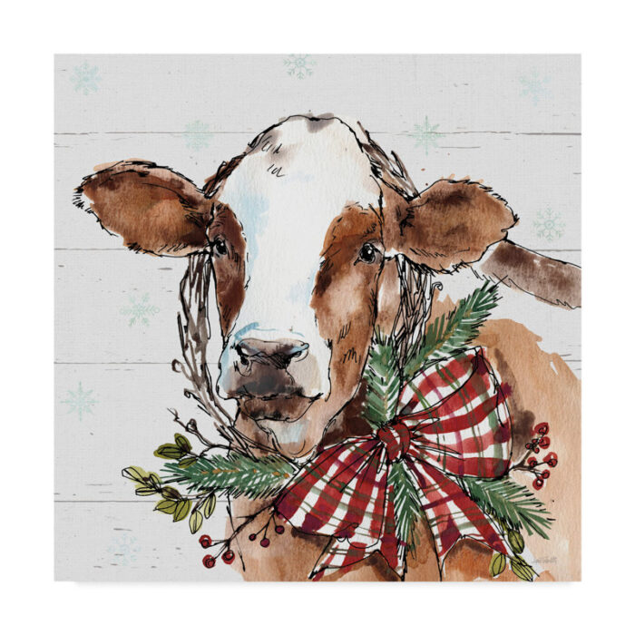 ” Holiday On The Farm VIII On Gray ” by Anne Tavoletti - Chic Decora