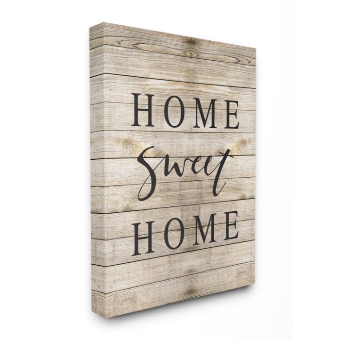 ” Home Sweet Home Family Typography ” by Border Bloom - Chic Decora