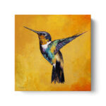 “Hummingbird” Painting on Canvas by Michael Creese Nature-Inspired Wall Art - Chic Decora