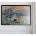 ” Impression Sunrise ” by Claude Monet Painting Print - Chic Decora