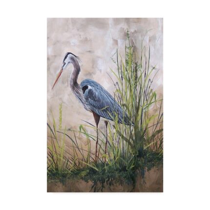 ” In The Reeds Blue Heron ” by Jean Plout - Chic Decora