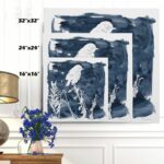 ” Indigo Bird I ” Painting Print - Chic Decora