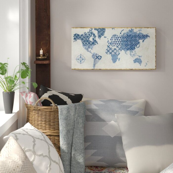 ” Indigo Gild Map Maki ” by Katherine Lovell - Chic Decora