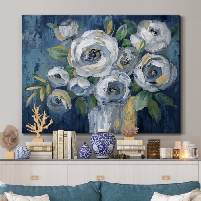 ” Indigo Touch Of Gold “ - Chic Decora