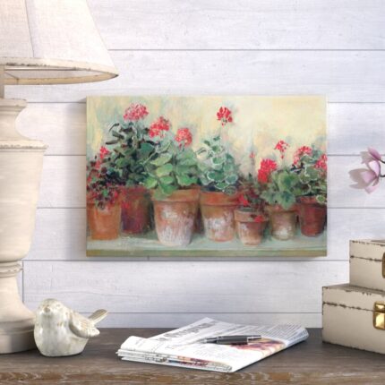 ” Kathleen’s Geraniums ” by Carol Rowan - Chic Decora