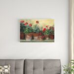 ” Kathleens Geraniums ” by Carol Rowan Painting Print - Chic Decora