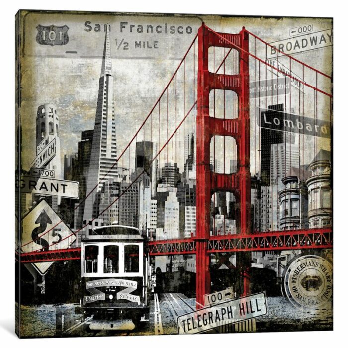 ” Landmarks San Francisco ” by Dylan Matthews - Chic Decora