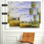 ” Landscape At Vetheuil ” by Vincent Van Gogh - Chic Decora