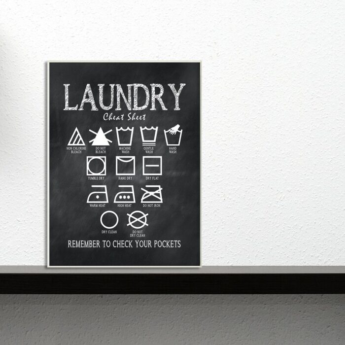 ” Laundry Cheat Sheet ” by Susan Newberry - Chic Decora