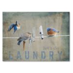 ” Laundry Day Bluebirds ” by Jai Johnson - Chic Decora