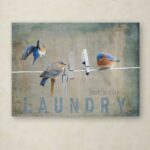 ” Laundry Day Bluebirds ” by Jai Johnson - Chic Decora