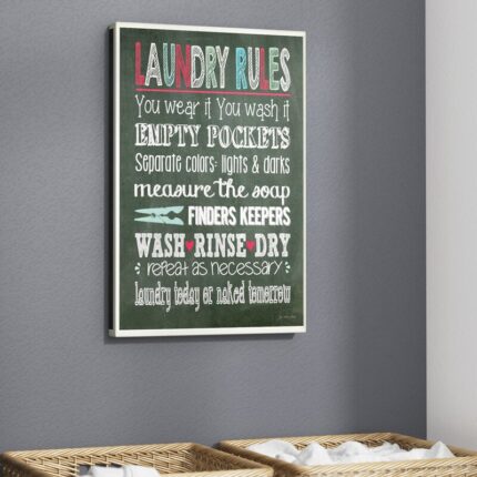 ” Laundry Rules ” by Jo Moulton - Chic Decora