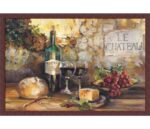 ” Le Chateau Wines/Cheese/Grapes/Bread/Country Tuscan ” by Marilyn Hageman - Chic Decora